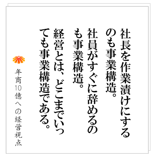 No.205：中小企業の経営課題の第一位は集客！　しかし、年商数億の企業が抱える問題は、集客では解決しません。根本にあるのは・・・